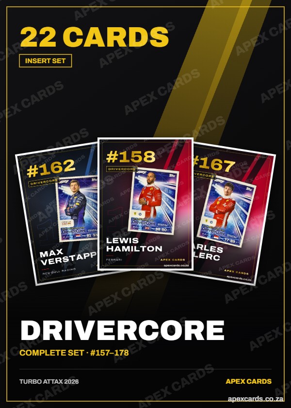 DriverCore complete set – Turbo Attax 2026