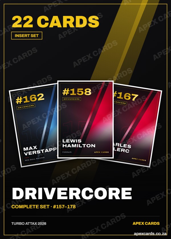 DriverCore complete set – Turbo Attax 2026