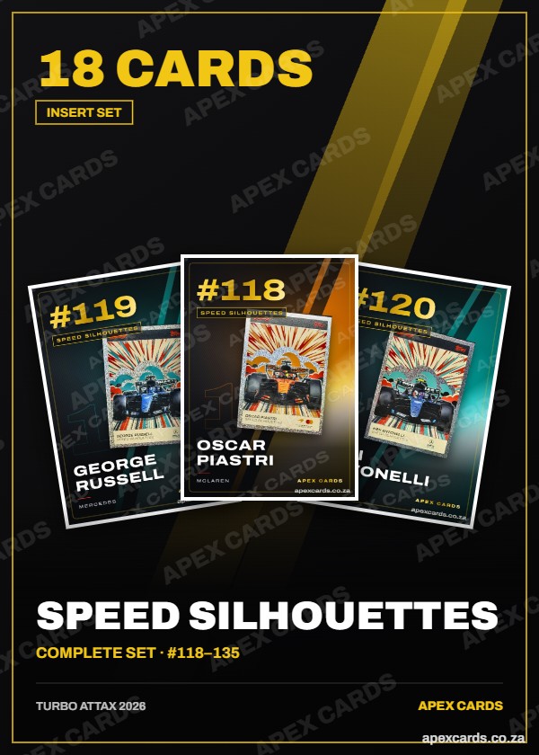 Speed Silhouettes complete set – Turbo Attax 2026