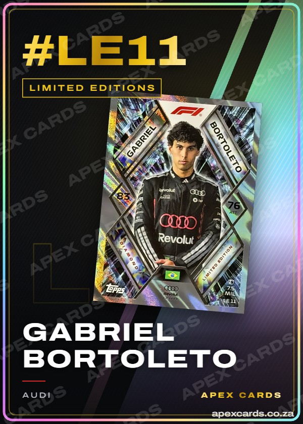 #LE11 Gabriel Bortoleto – Limited Editions (Turbo Attax 2026)