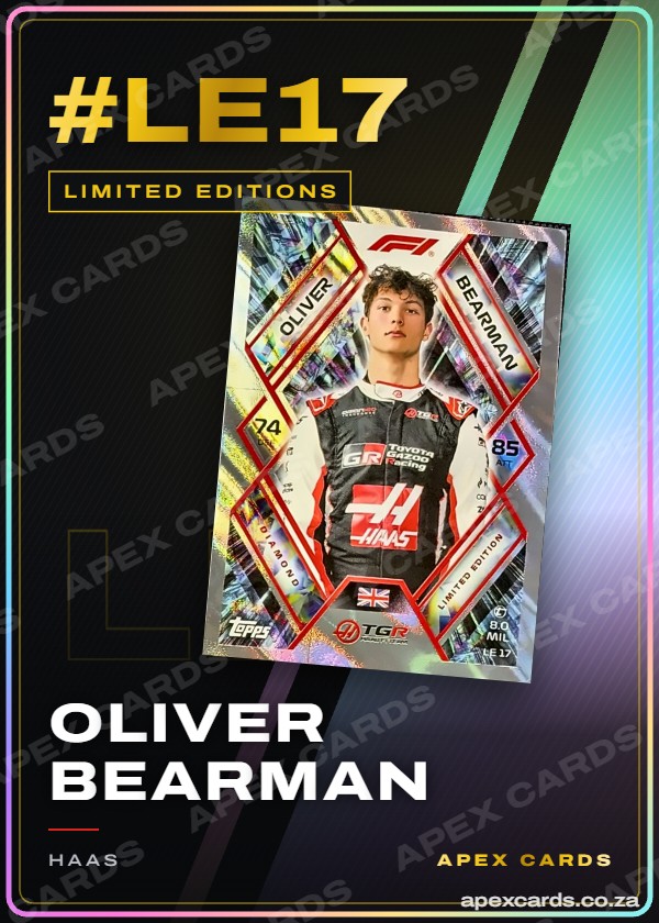 #LE17 Oliver Bearman – Limited Editions (Turbo Attax 2026)