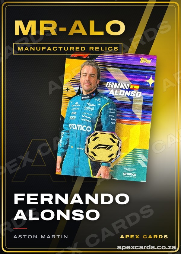 MR-ALO Fernando Alonso — Manufactured Relics — F1 Turbo Attax 2026