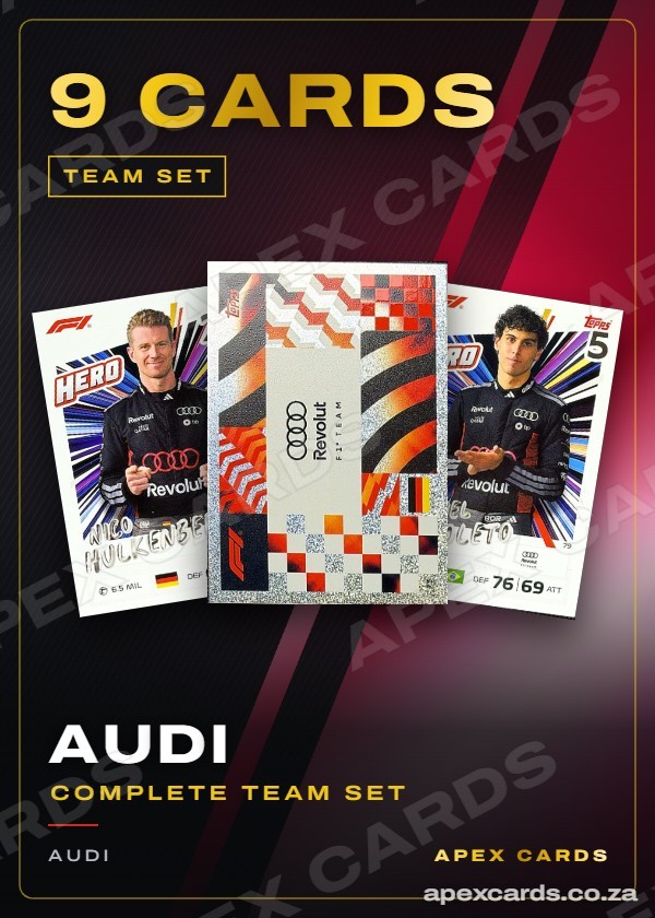 Audi team set — 9 cards — F1 Turbo Attax 2026