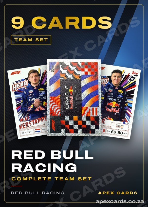 Red Bull Racing team set — 9 cards — F1 Turbo Attax 2026