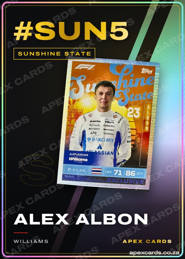 #SUN5 Alex Albon – Sunshine State (Turbo Attax 2026)