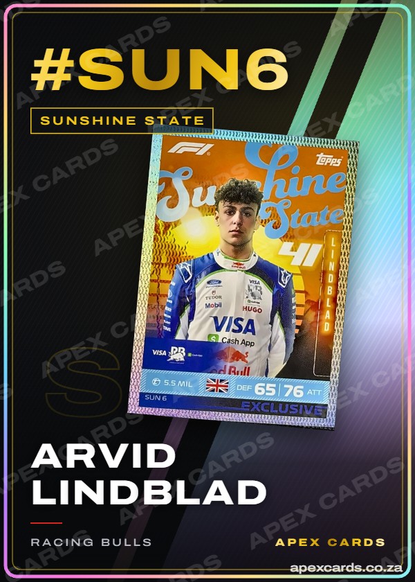 #SUN6 Arvid Lindblad – Sunshine State (Turbo Attax 2026)