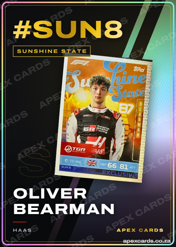#SUN8 Oliver Bearman – Sunshine State (Turbo Attax 2026)